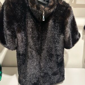 Luxurious Dark Brown Fur Jacket